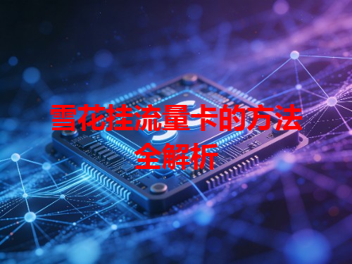 雪花挂流量卡的方法全解析
