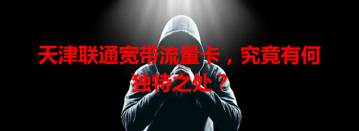 天津联通宽带流量卡，究竟有何独特之处？