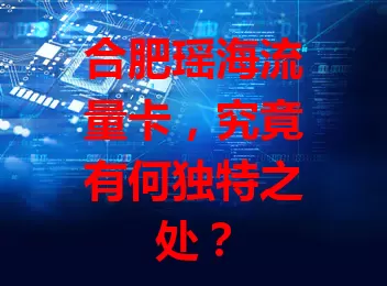 合肥瑶海流量卡，究竟有何独特之处？