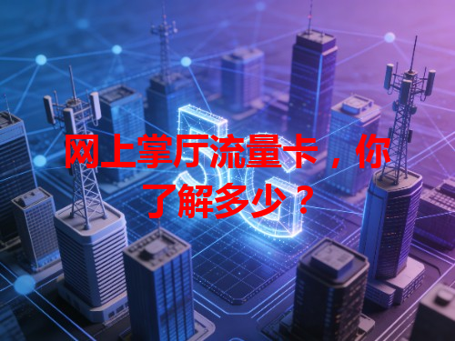网上掌厅流量卡，你了解多少？