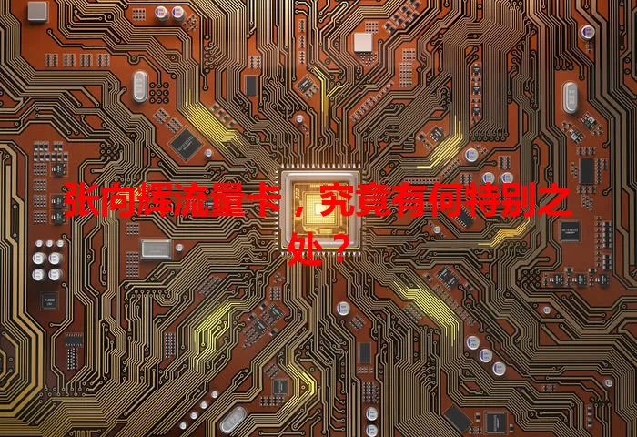 张向辉流量卡,究竟有何特别之处?