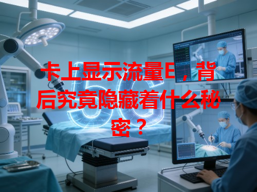 卡上显示流量E，背后究竟隐藏着什么秘密？