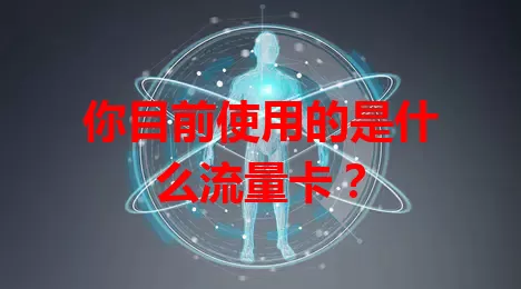 你目前使用的是什么流量卡?