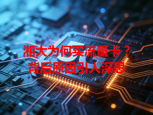 湘大为何买流量卡？背后原因引人深思