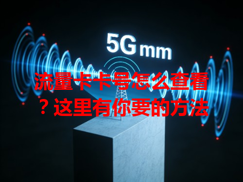 流量卡卡号怎么查看？这里有你要的方法