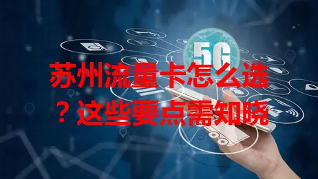 苏州流量卡怎么选?这些要点需知晓
