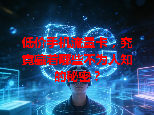 低价手机流量卡，究竟藏着哪些不为人知的秘密？