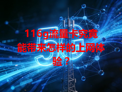 116g流量卡究竟能带来怎样的上网体验？