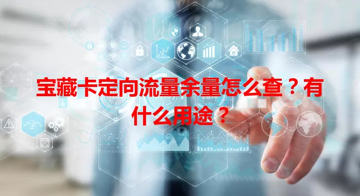 宝藏卡定向流量余量怎么查?有什么用途?