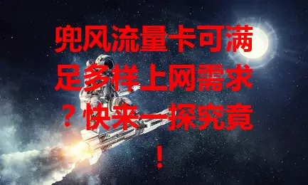 兜风流量卡可满足多样上网需求?快来一探究竟!