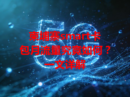 柬埔寨smart卡包月流量究竟如何？一文详解