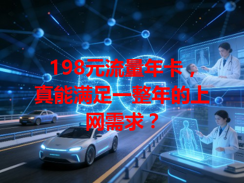 198元流量年卡，真能满足一整年的上网需求？