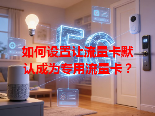 如何设置让流量卡默认成为专用流量卡？