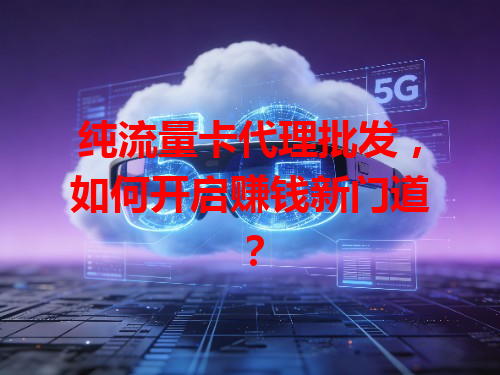 纯流量卡代理批发，如何开启赚钱新门道？