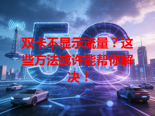 双卡不显示流量？这些方法或许能帮你解决！