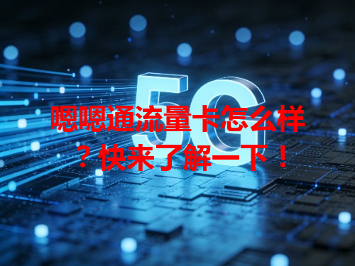 嗯嗯通流量卡怎么样？快来了解一下！