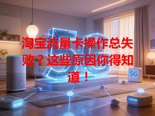 淘宝流量卡操作总失败？这些原因你得知道！