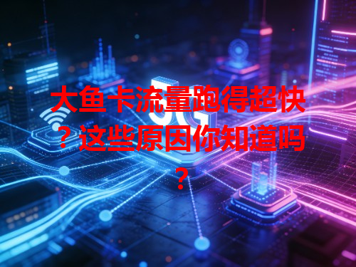 大鱼卡流量跑得超快？这些原因你知道吗？