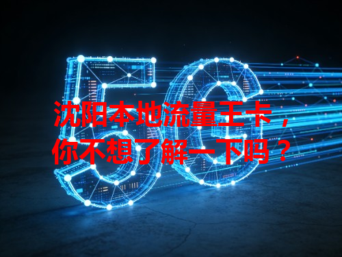 沈阳本地流量王卡，你不想了解一下吗？