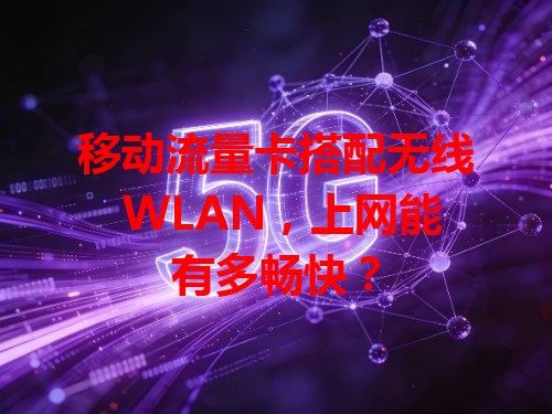 移动流量卡搭配无线 WLAN，上网能有多畅快？