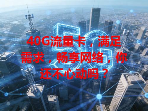 40G流量卡，满足需求，畅享网络，你还不心动吗？