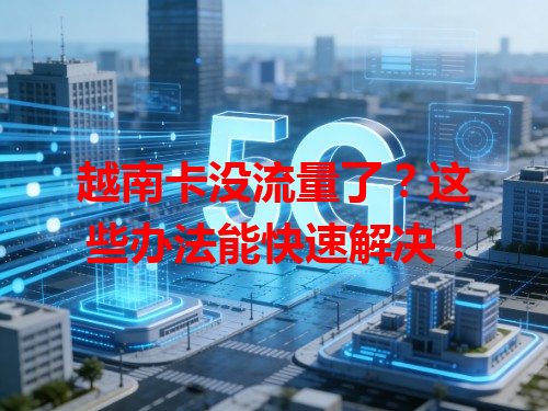 越南卡没流量了？这些办法能快速解决！