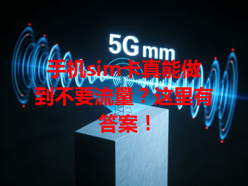 手机sim卡真能做到不要流量？这里有答案！