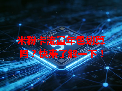 米粉卡流量年包划算吗？快来了解一下！