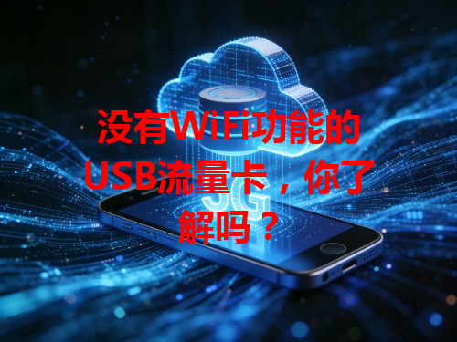 没有WiFi功能的USB流量卡，你了解吗？