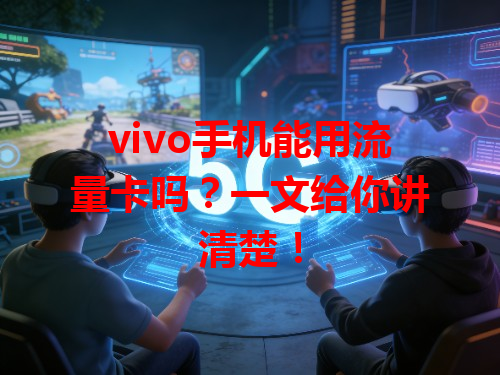 vivo手机能用流量卡吗？一文给你讲清楚！