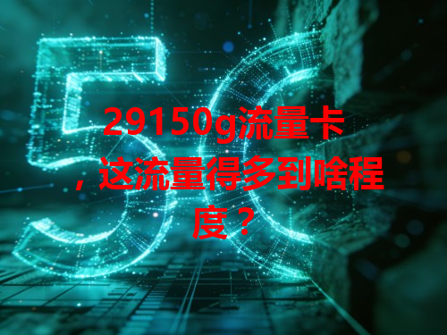 29150g流量卡，这流量得多到啥程度？