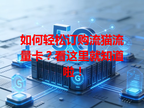 如何轻松订购流猫流量卡？看这里就知道啦！