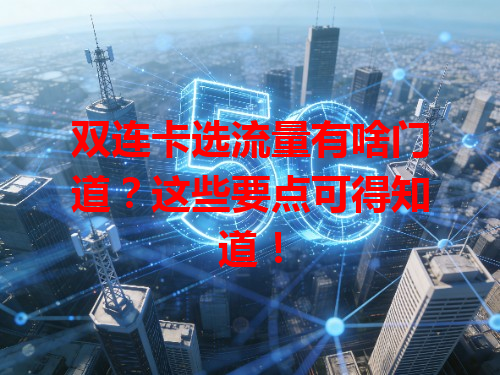 双连卡选流量有啥门道？这些要点可得知道！