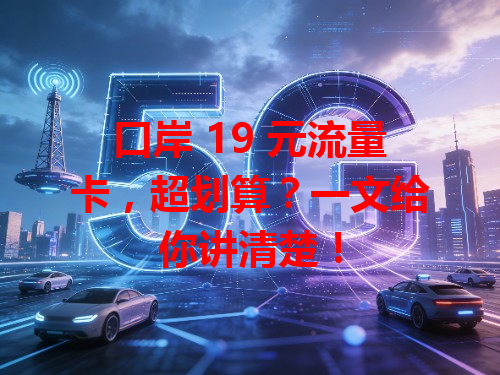 口岸 19 元流量卡，超划算？一文给你讲清楚！