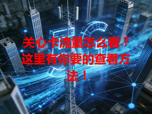 关心卡流量怎么看？这里有你要的查看方法！