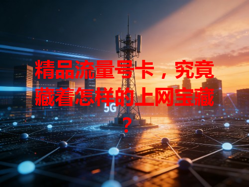 精品流量号卡，究竟藏着怎样的上网宝藏？