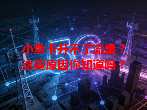小鱼卡开不了流量？这些原因你知道吗？