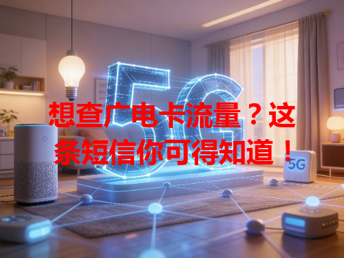 想查广电卡流量？这条短信你可得知道！