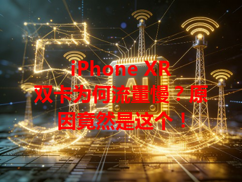 iPhone XR双卡为何流量慢？原因竟然是这个！