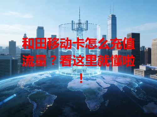 和田移动卡怎么充值流量？看这里就懂啦！