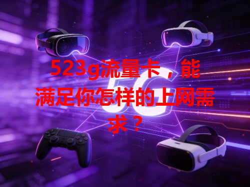 523g流量卡，能满足你怎样的上网需求？