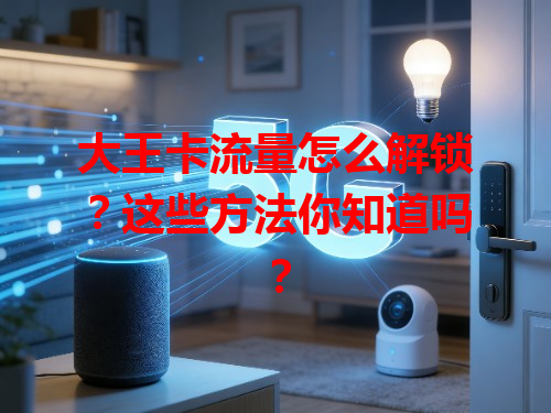 大王卡流量怎么解锁？这些方法你知道吗？