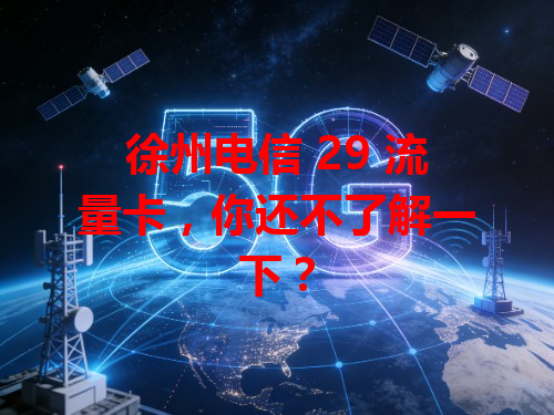 徐州电信 29 流量卡，你还不了解一下？