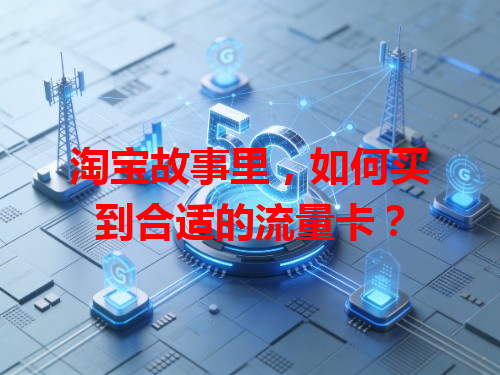 淘宝故事里，如何买到合适的流量卡？