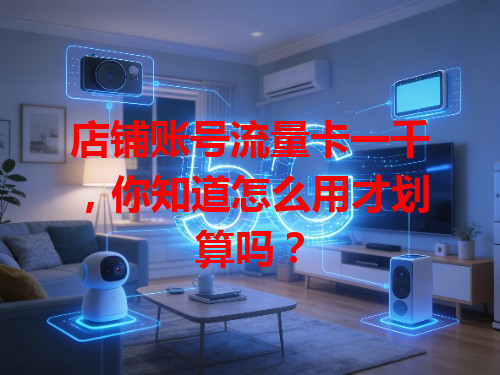 店铺账号流量卡一千，你知道怎么用才划算吗？