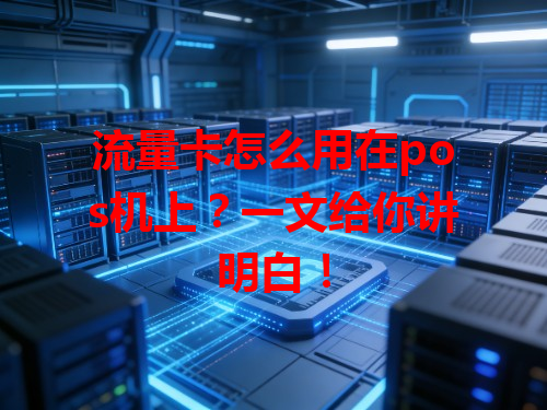 流量卡怎么用在pos机上？一文给你讲明白！