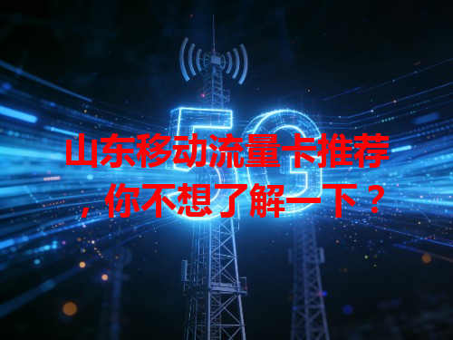 山东移动流量卡推荐，你不想了解一下？
