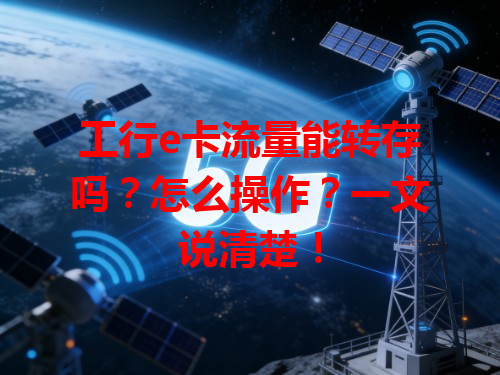 工行e卡流量能转存吗？怎么操作？一文说清楚！