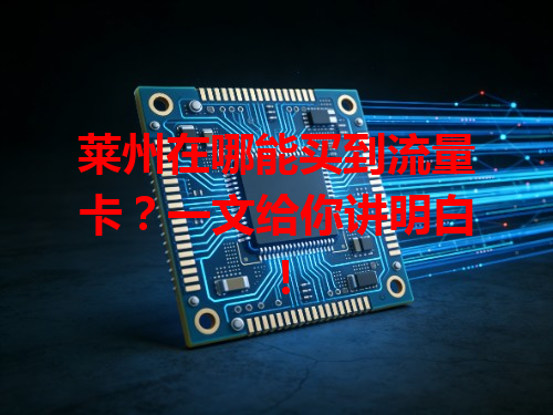 莱州在哪能买到流量卡？一文给你讲明白！