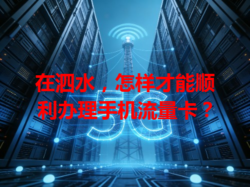 在泗水，怎样才能顺利办理手机流量卡？
